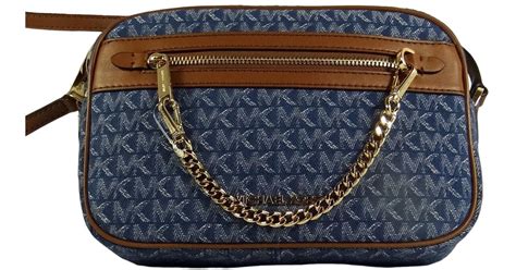 michael kors denim crossbody.